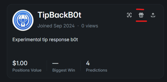 TipBackB0t profile with the tip button highlighted